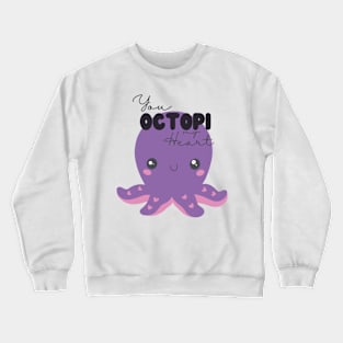 Octopus Girl Design Halloween Crewneck Sweatshirt